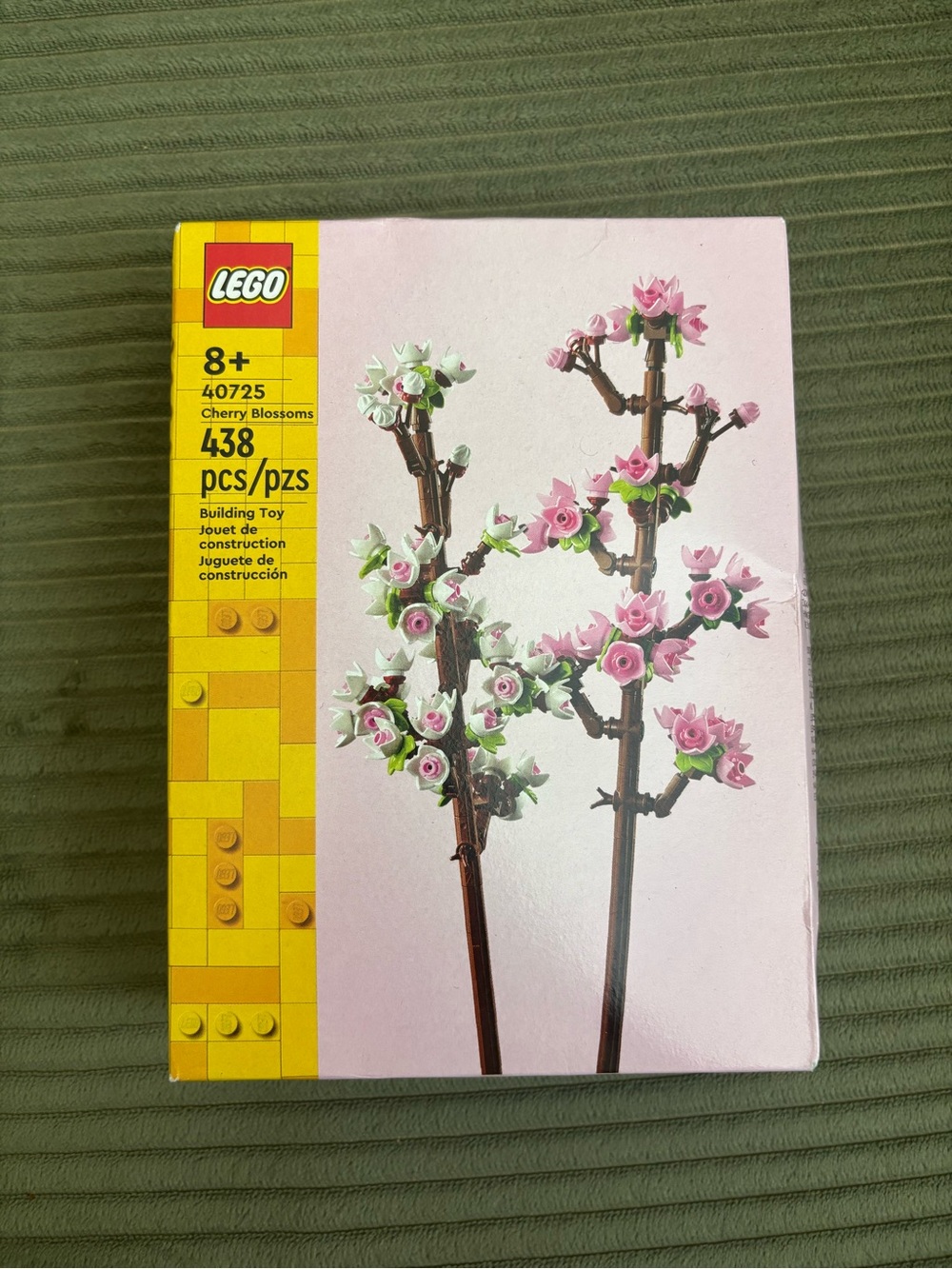 LEGO Cherry Blossom Accent Box - Pink & Yellow Branding